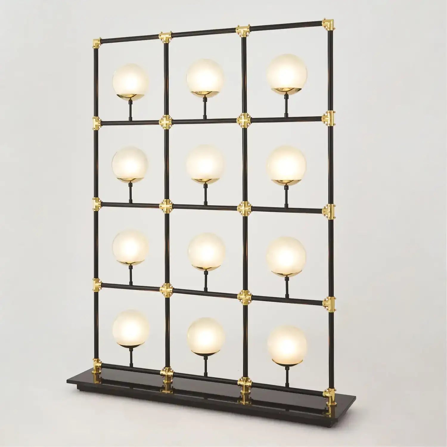 GLOBAL VIEWS, GLOBE IN SQUARE FLOOR SCREEN, FLOOR LAMP