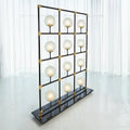GLOBAL VIEWS, GLOBE IN SQUARE FLOOR SCREEN, FLOOR LAMP