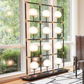 GLOBAL VIEWS, GLOBE IN SQUARE FLOOR SCREEN, FLOOR LAMP