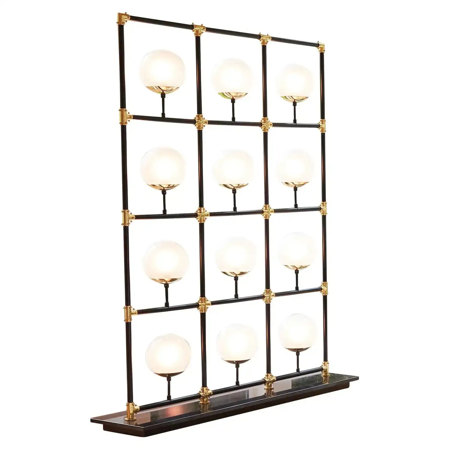 GLOBAL VIEWS, GLOBE IN SQUARE FLOOR SCREEN, FLOOR LAMP