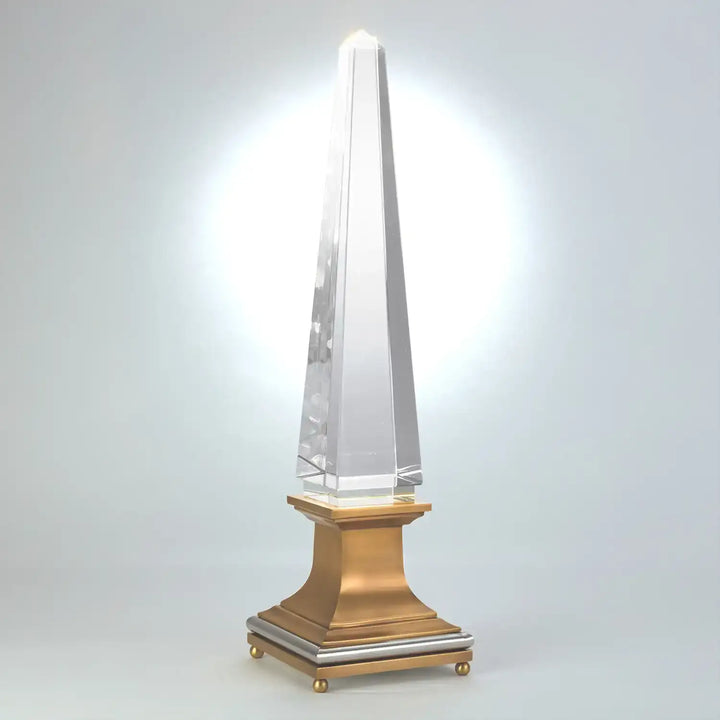GLOBAL VIEWS ILLUMINATED CRYSTAL OBELISK - Decorative Accents