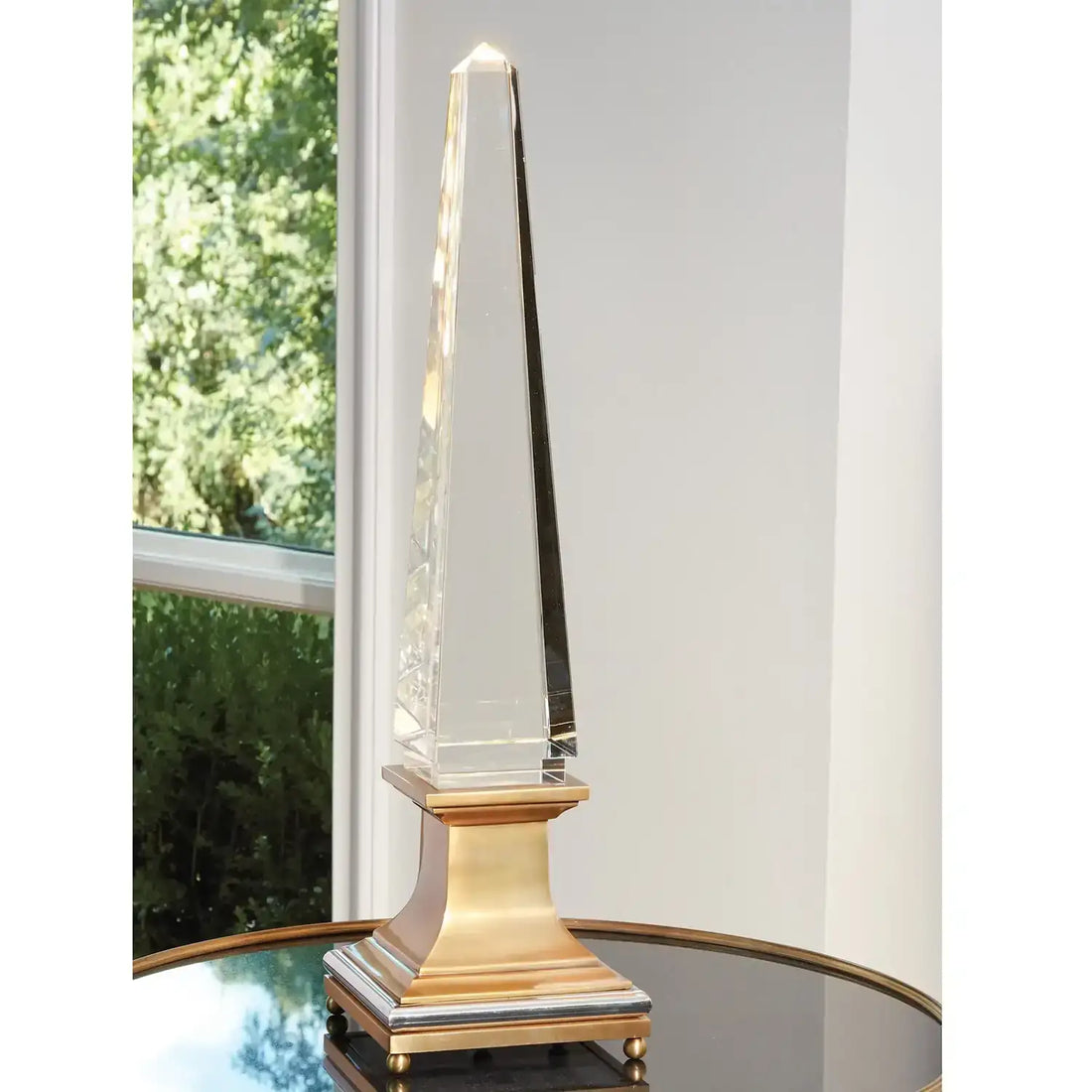 GLOBAL VIEWS ILLUMINATED CRYSTAL OBELISK - Decorative Accents