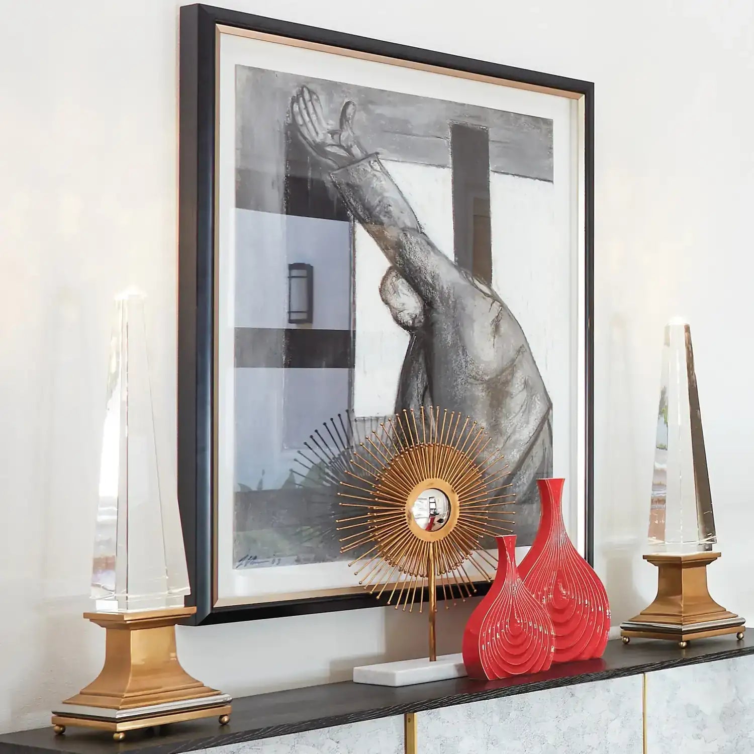 GLOBAL VIEWS ILLUMINATED CRYSTAL OBELISK - Decorative Accents