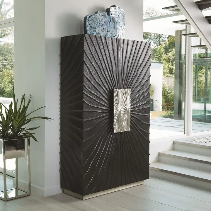 GLOBAL VIEWS PLEATED CABINET - Cabinets & Bar