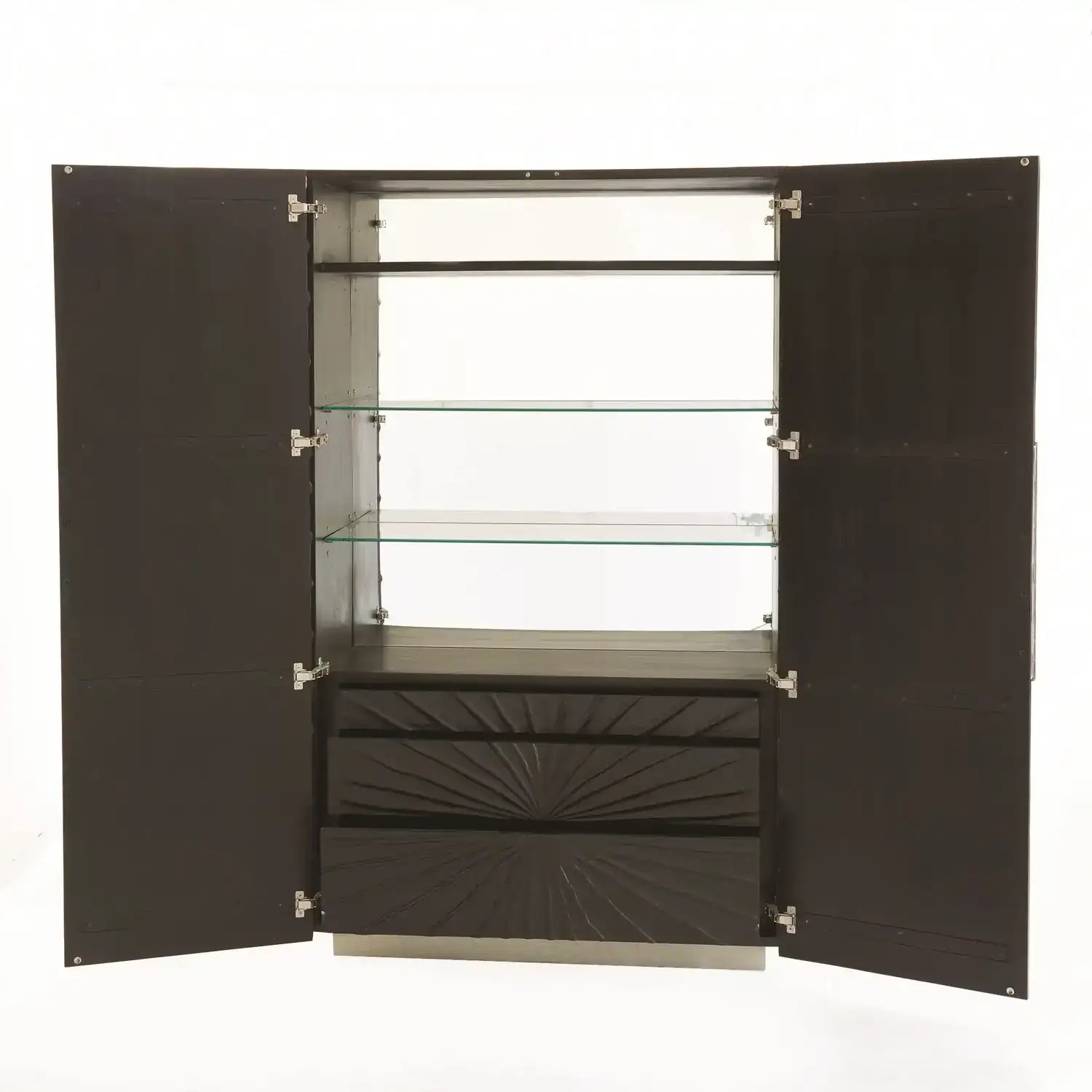 GLOBAL VIEWS PLEATED CABINET - Cabinets & Bar