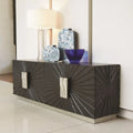 GLOBAL VIEWS PLEATED MEDIA CABINET - Cabinets & Bar