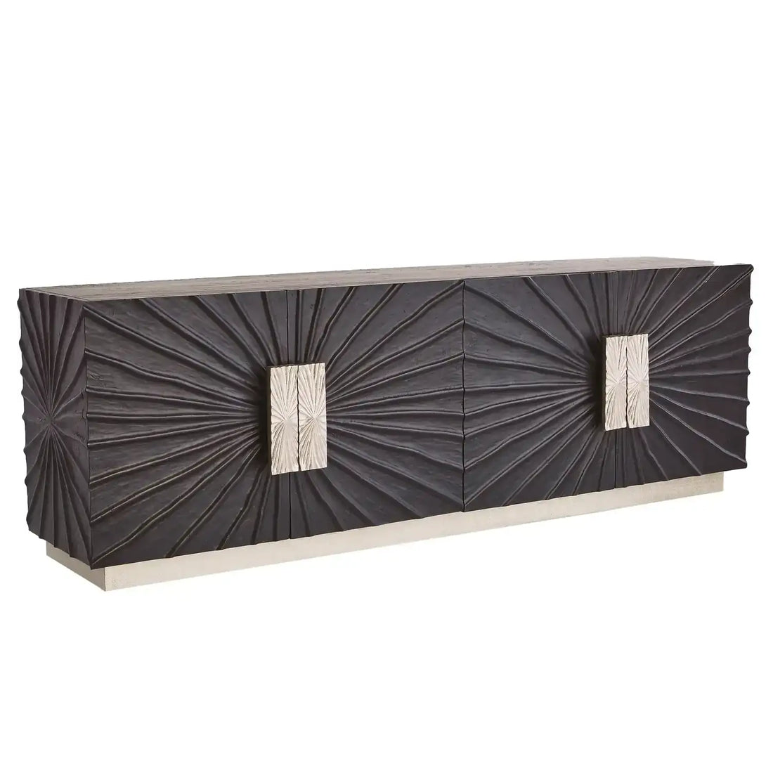 GLOBAL VIEWS PLEATED MEDIA CABINET - Cabinets & Bar