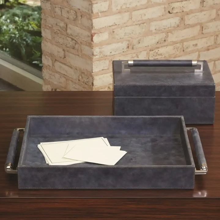 GLOBAL VIEWS DOUBLE HANDLE SERVING TRAY - Decorative Accents