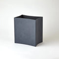 GLOBAL VIEWS FOLDED LEATHER WASTEBASKET - Decorative Accents