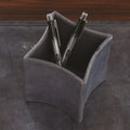 GLOBAL VIEWS FOLDED LEATHER PENCIL CUP - Decorative Accents