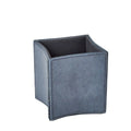 GLOBAL VIEWS FOLDED LEATHER PENCIL CUP - Decorative Accents