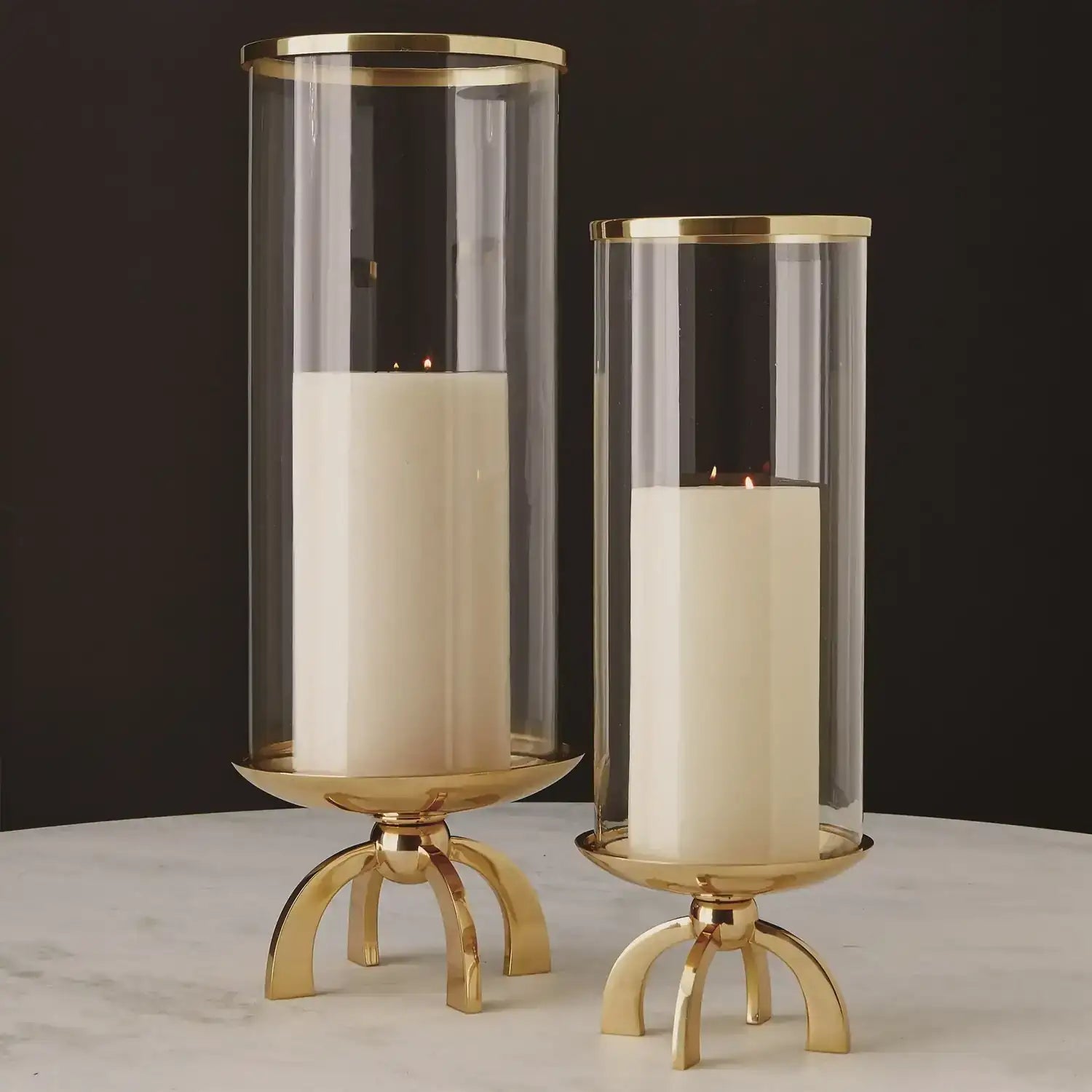 GLOBAL VIEWS QUAD BASE HURRICANE - Decorative Accents