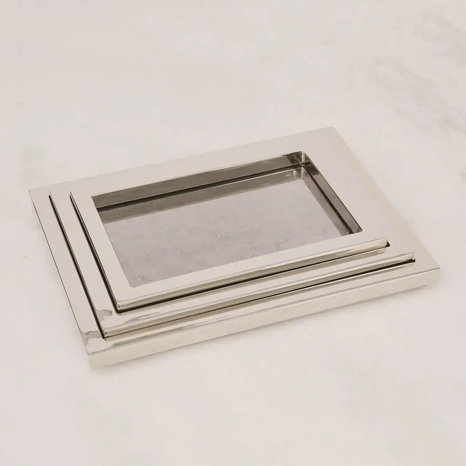 GLOBAL VIEWS S/3 STEPPED NESTING TRAYS - Decorative Accents