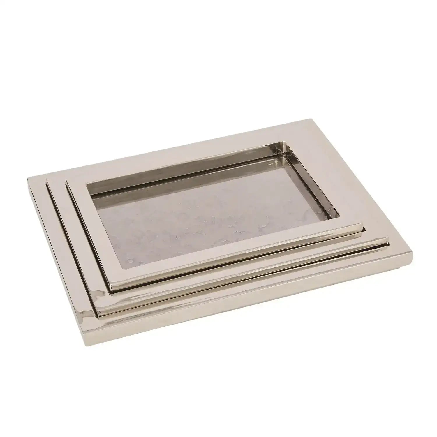 GLOBAL VIEWS S/3 STEPPED NESTING TRAYS - Decorative Accents