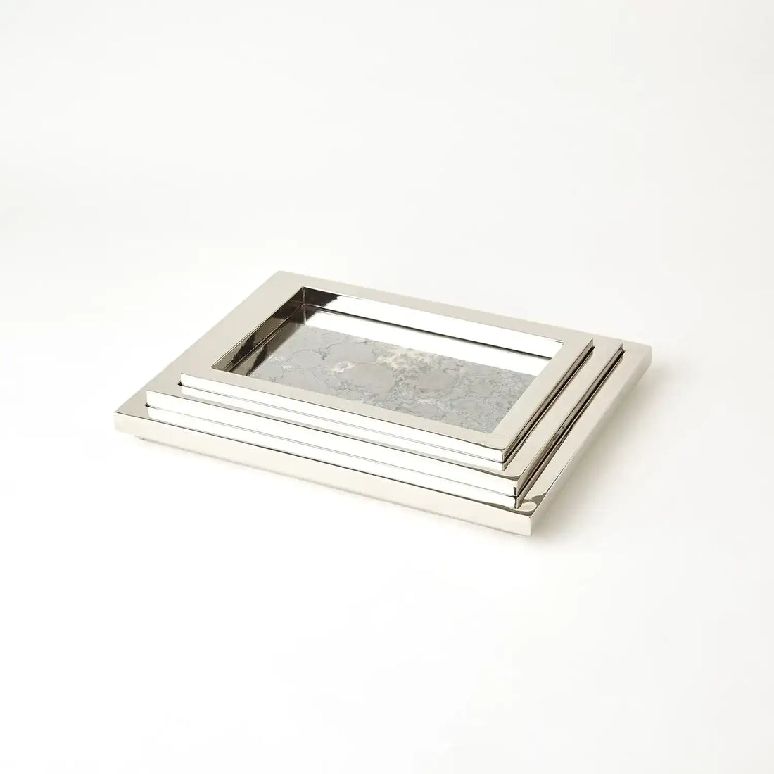 GLOBAL VIEWS S/3 STEPPED NESTING TRAYS - Decorative Accents