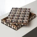 GLOBAL VIEWS TRIANGLE MARQUETRY BOX - Decorative Accents