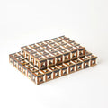 GLOBAL VIEWS TRIANGLE MARQUETRY BOX - Decorative Accents