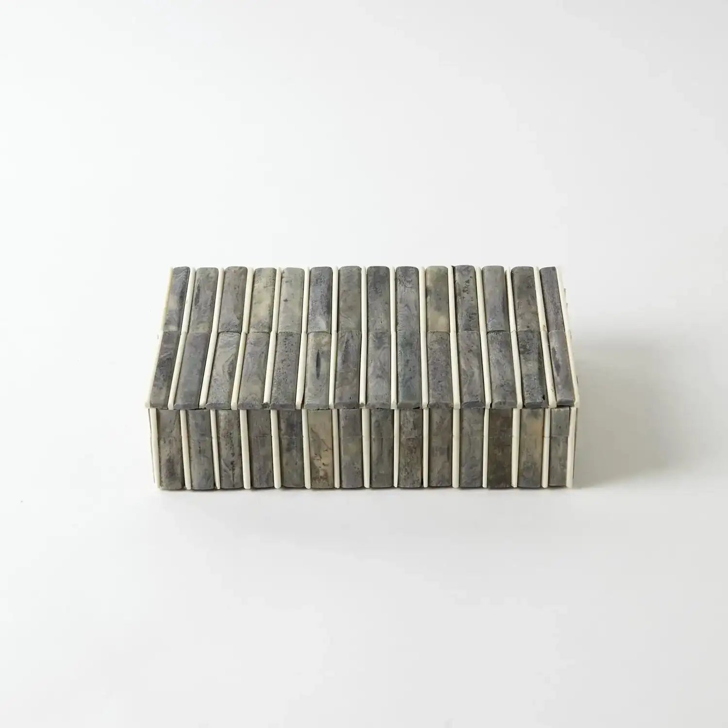 GLOBAL VIEWS GREY/IVORY BONE BOX - Decorative Accents