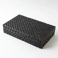 GLOBAL VIEWS HORN BOX WOVEN BLACK - Decorative Accents