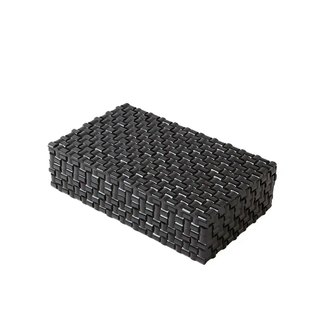 GLOBAL VIEWS HORN BOX WOVEN BLACK - Decorative Accents
