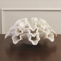 GLOBAL VIEWS MARBLE RUFFLE BOWL - Decorative Accents