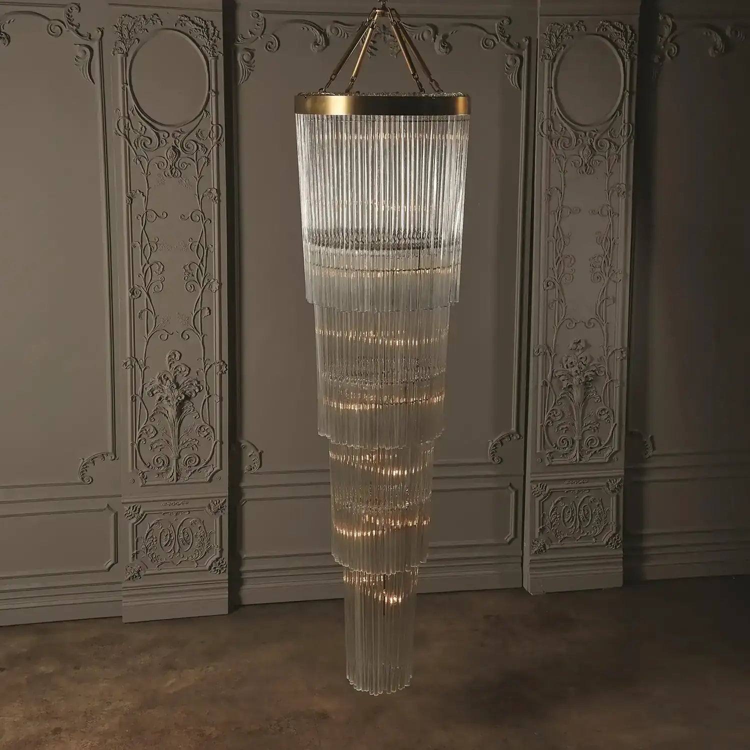 GLOBAL VIEWS, RAIN CHANDELIER, CHANDELIER LIGHT