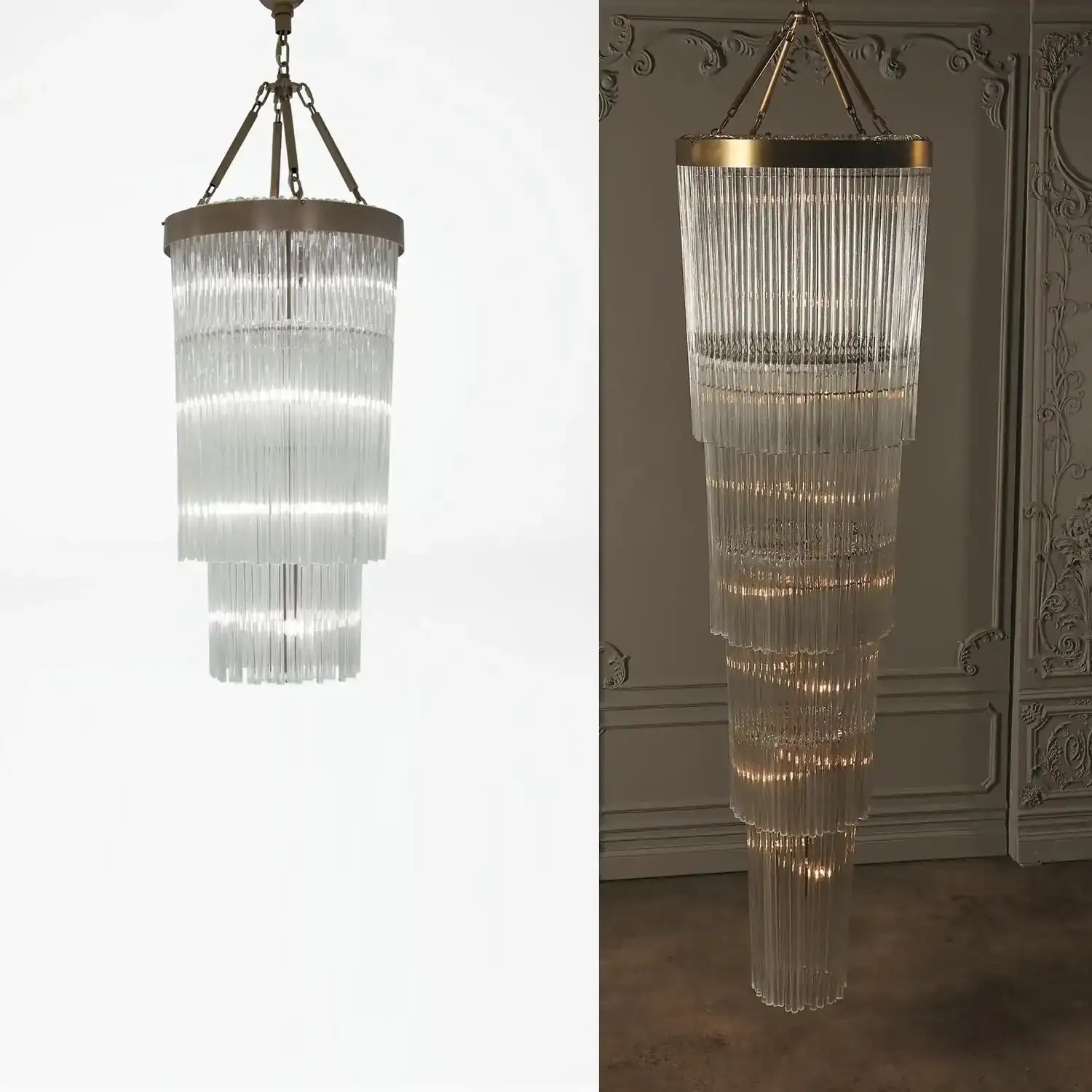 GLOBAL VIEWS, RAIN CHANDELIER, CHANDELIER LIGHT