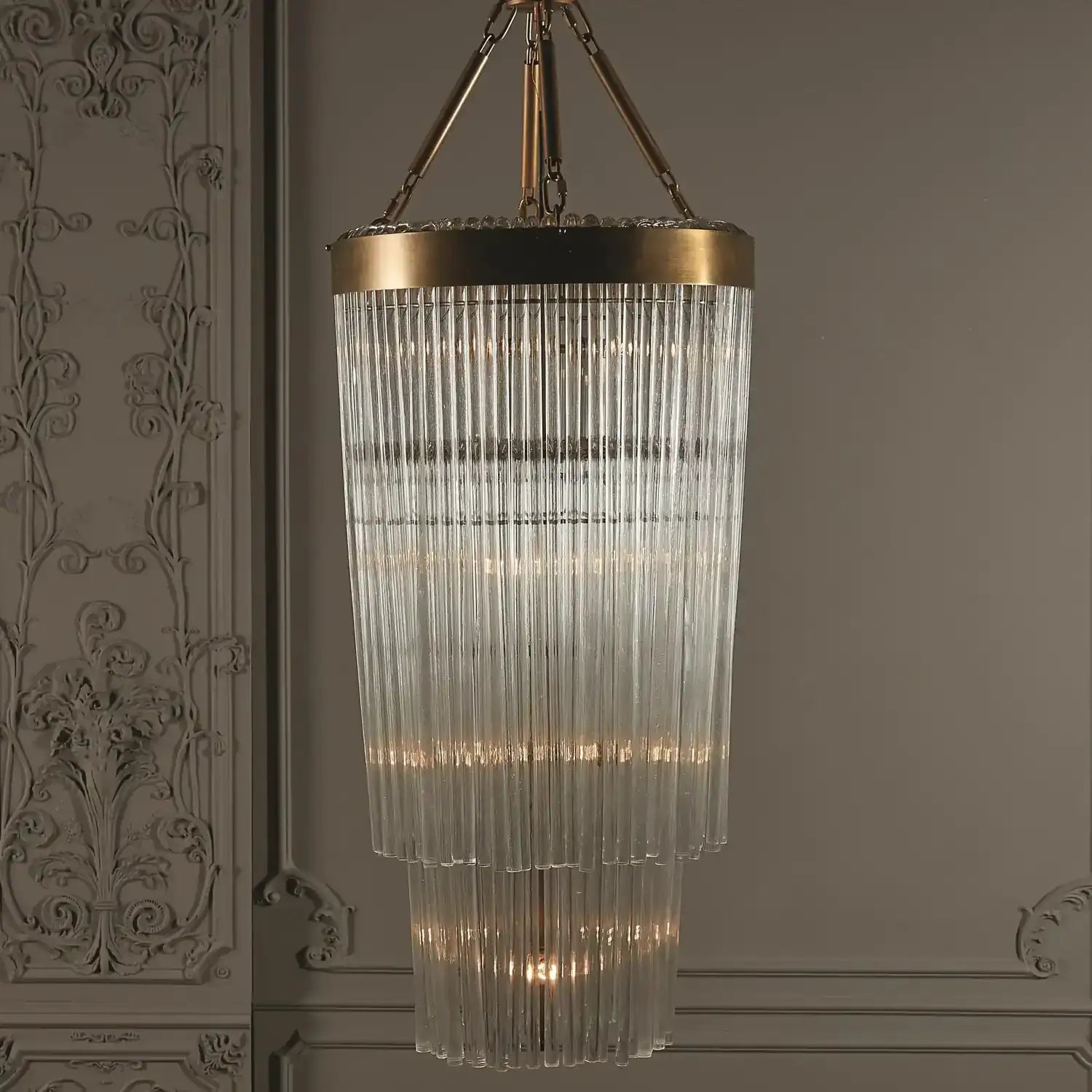 GLOBAL VIEWS, RAIN CHANDELIER, CHANDELIER LIGHT