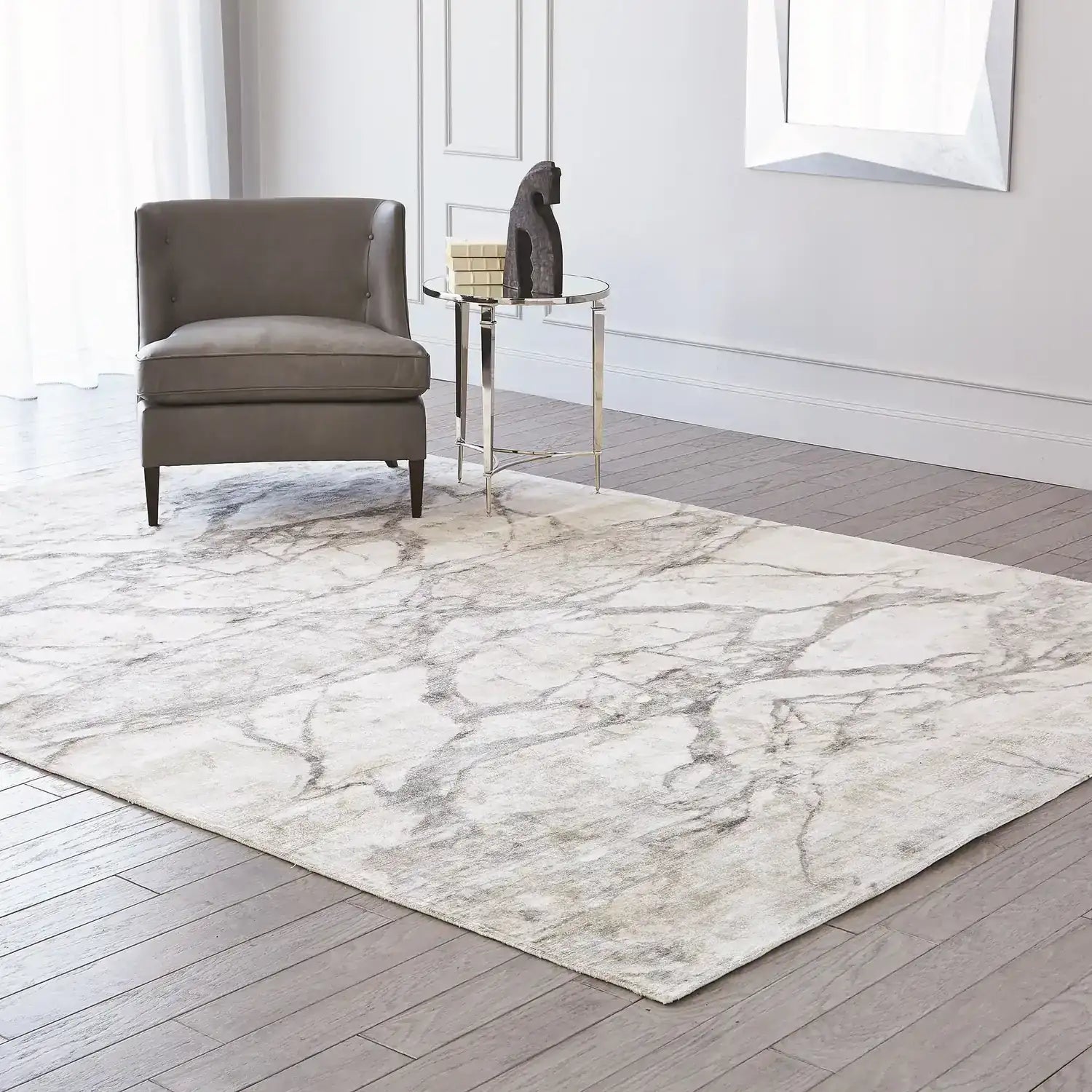 GLOBAL VIEWS MIRROR MATCH MARBLE RUG - Rugs