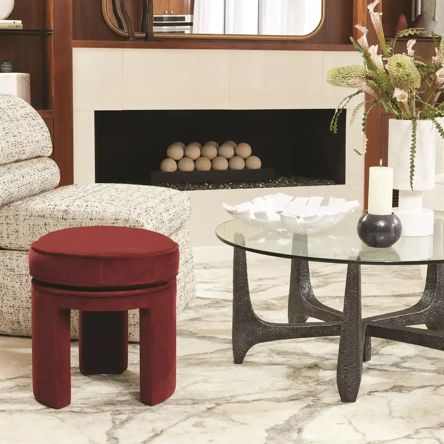 GLOBAL VIEWS MIRROR MATCH MARBLE RUG - Rugs
