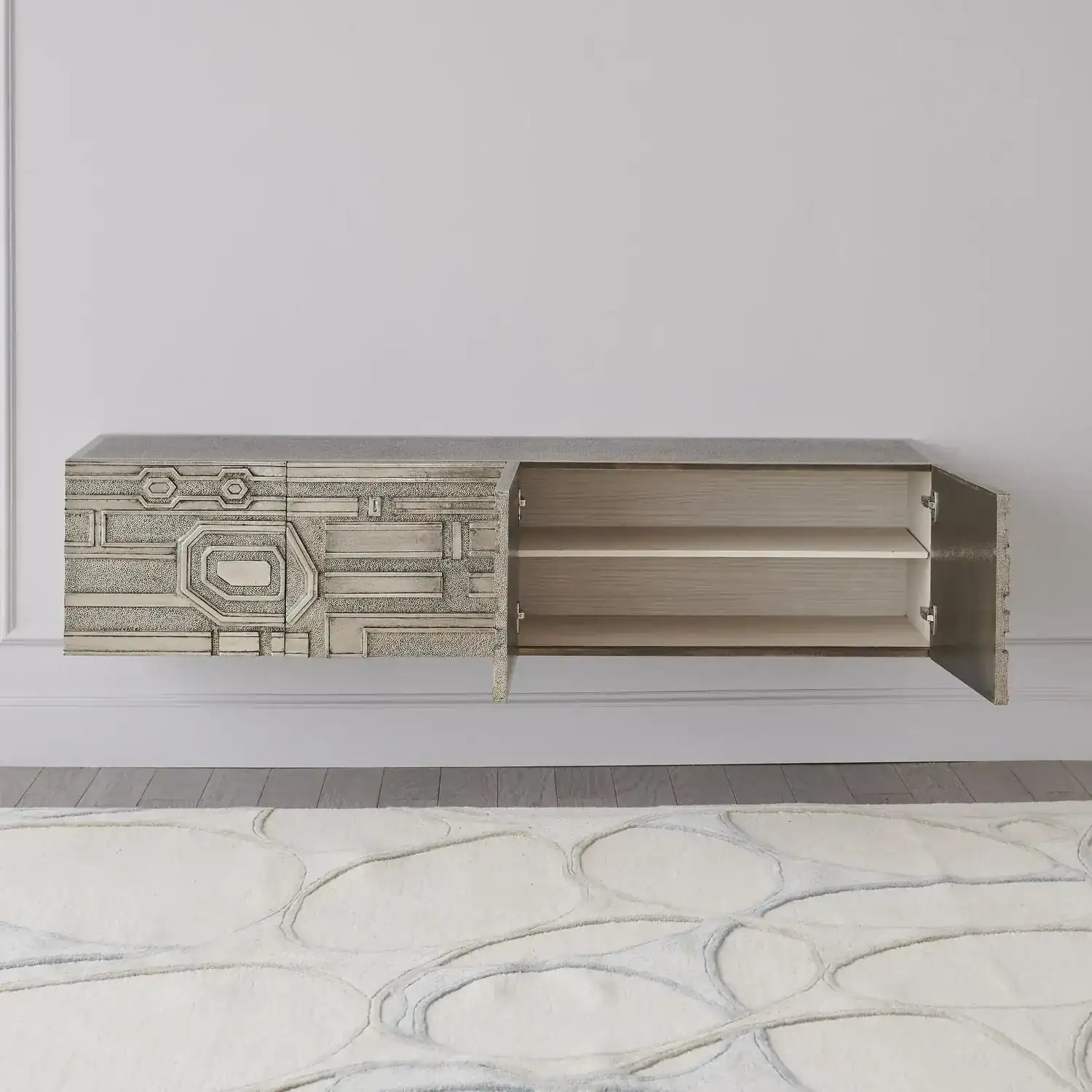 GLOBAL VIEWS ABSTRACT BLOCK CABINET - Cabinets & Bar
