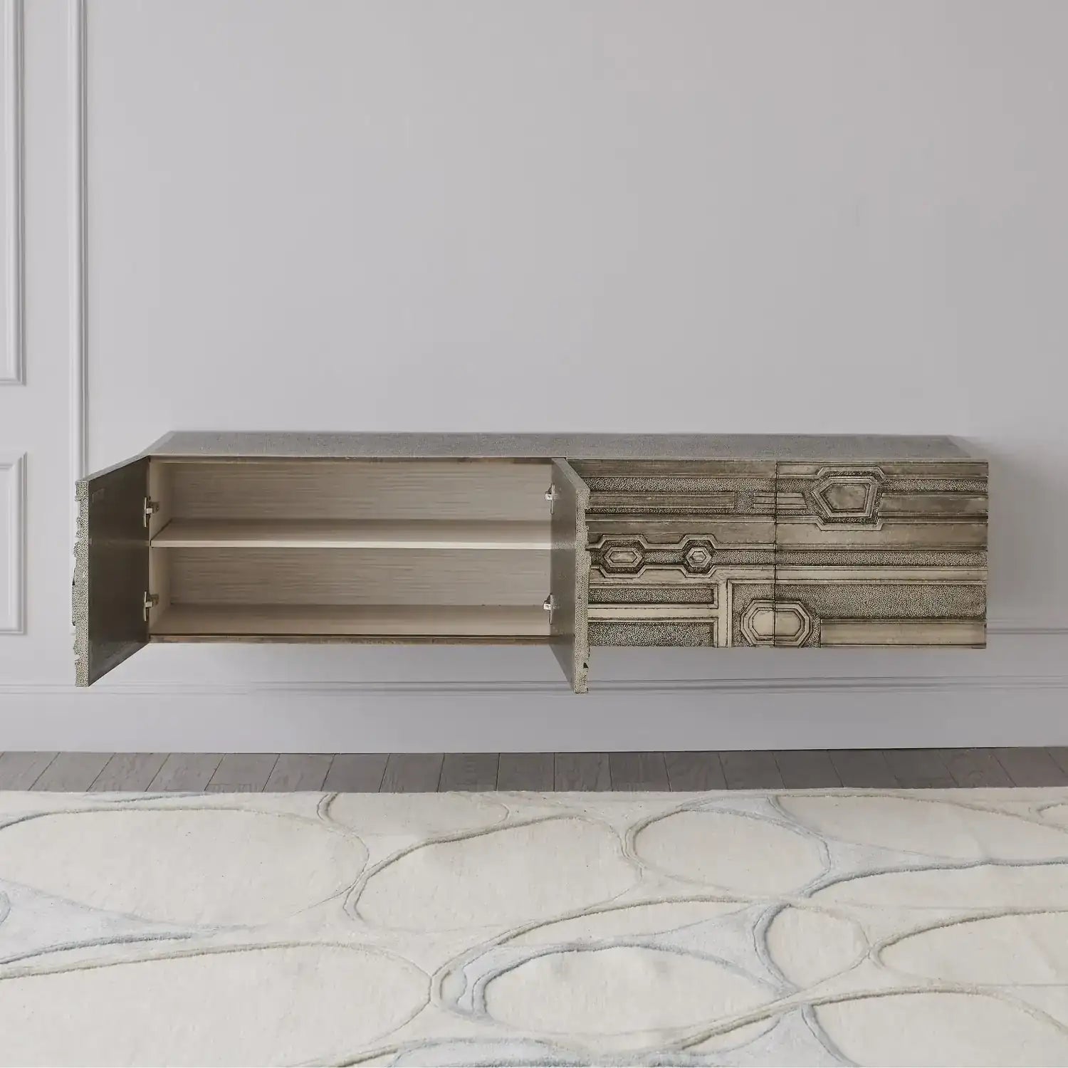 GLOBAL VIEWS ABSTRACT BLOCK CABINET - Cabinets & Bar