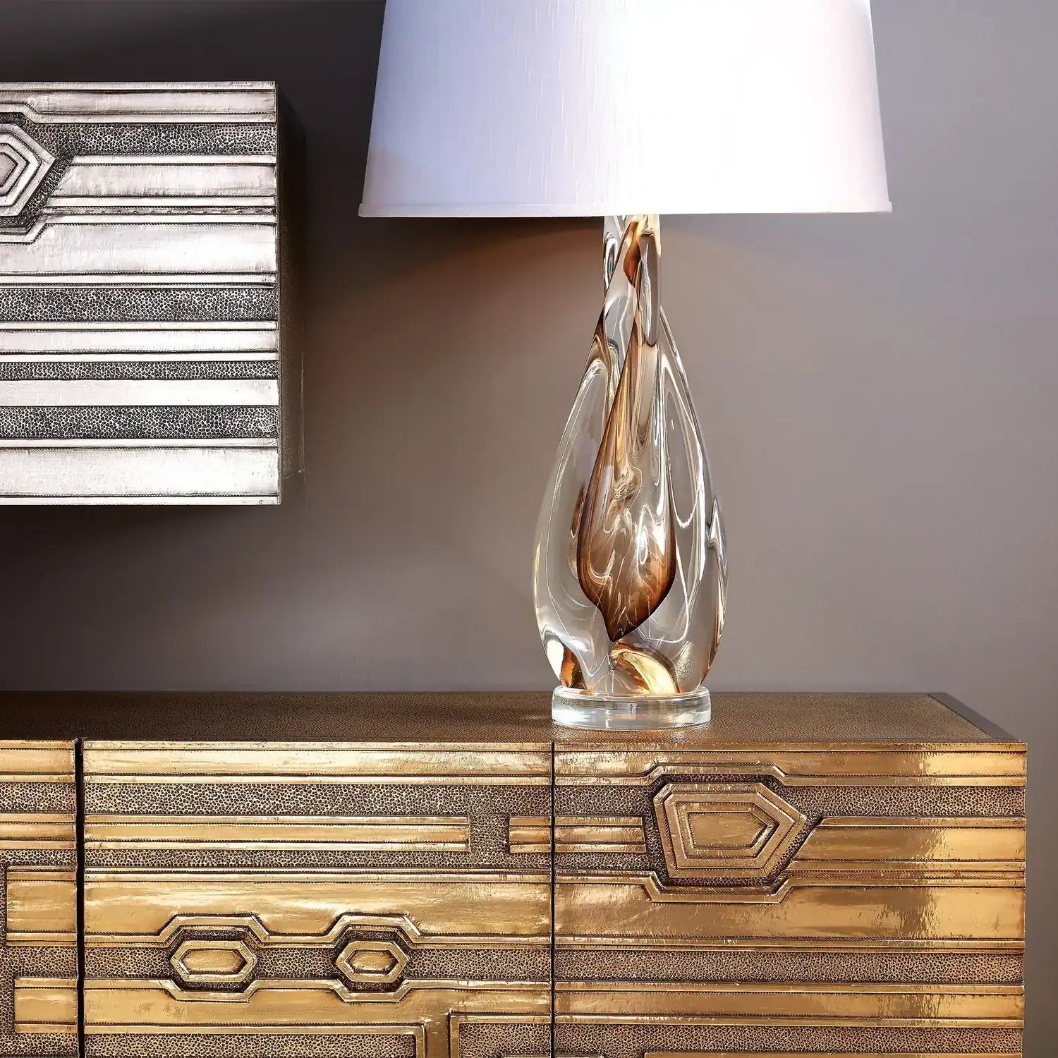 GLOBAL VIEWS ABSTRACT BLOCK CABINET - Cabinets & Bar