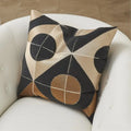 GLOBAL VIEWS CIRCLE MARQUETRY PILLOW - Decorative Accents