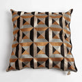 GLOBAL VIEWS TRIANGLE MARQUETRY PILLOW - Decorative Accents