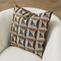 GLOBAL VIEWS TRIANGLE MARQUETRY PILLOW - Decorative Accents