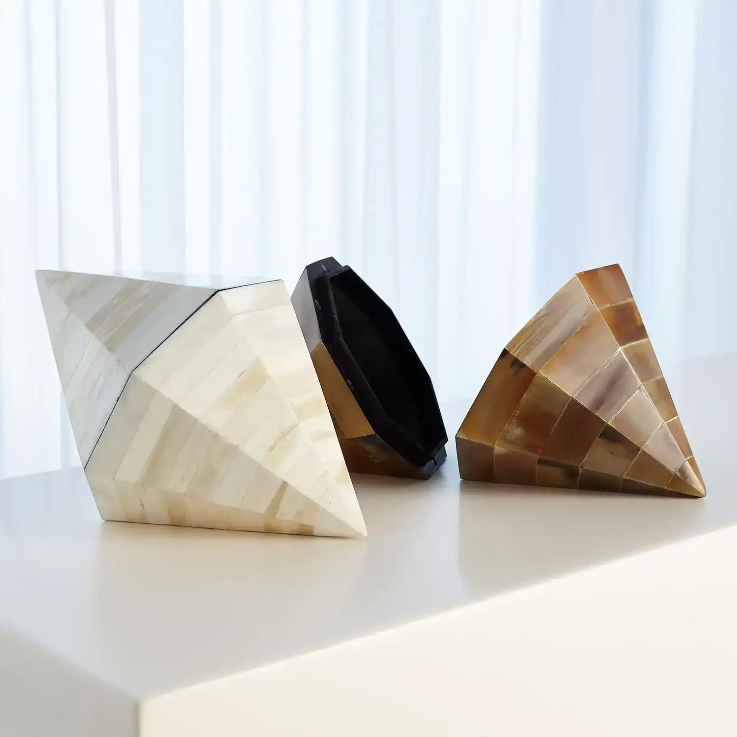 GLOBAL VIEWS TRIANGLE CONE BOX - Decorative Accents
