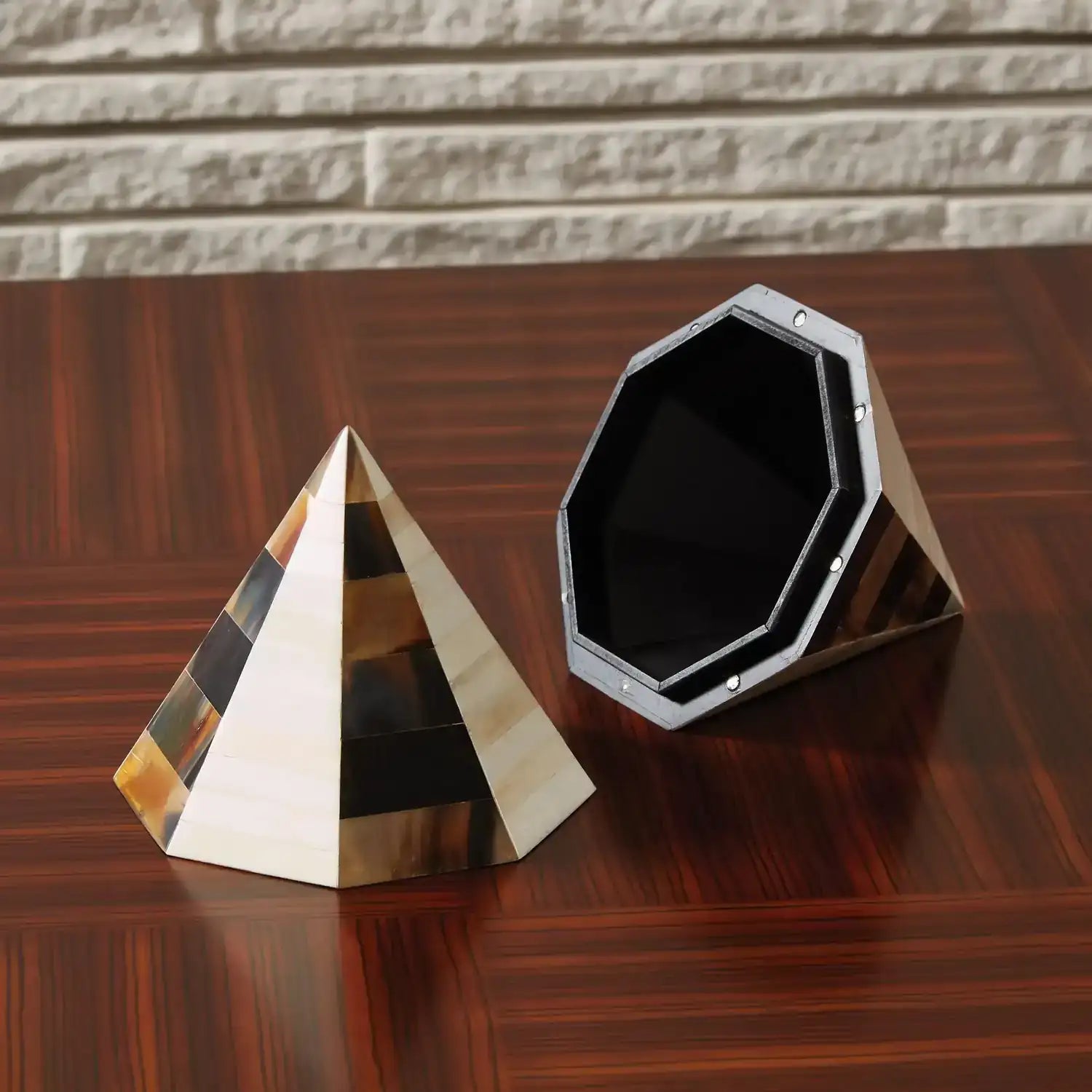 GLOBAL VIEWS TRIANGLE CONE BOX - Decorative Accents