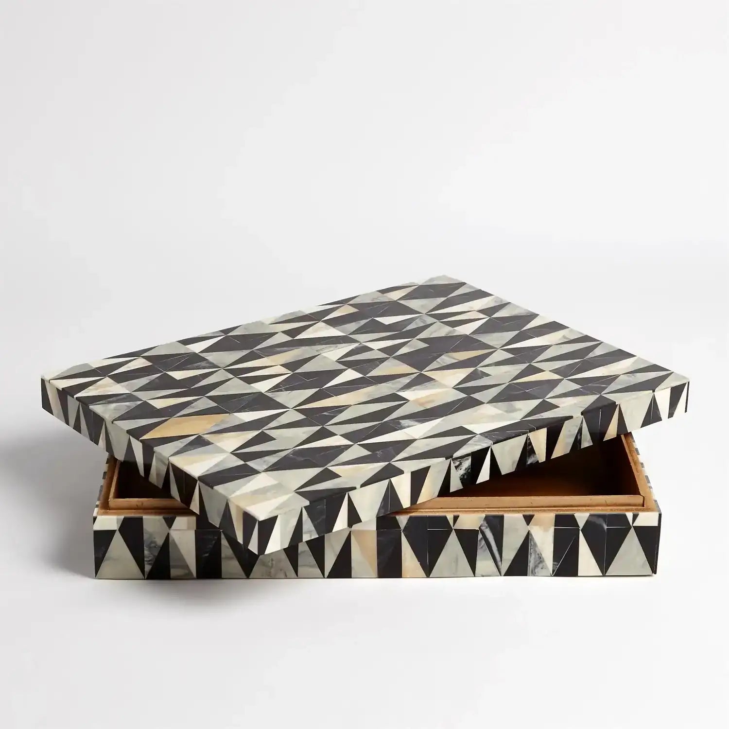 GLOBAL VIEWS BRASS DIAMOND BOX - Decorative Accents