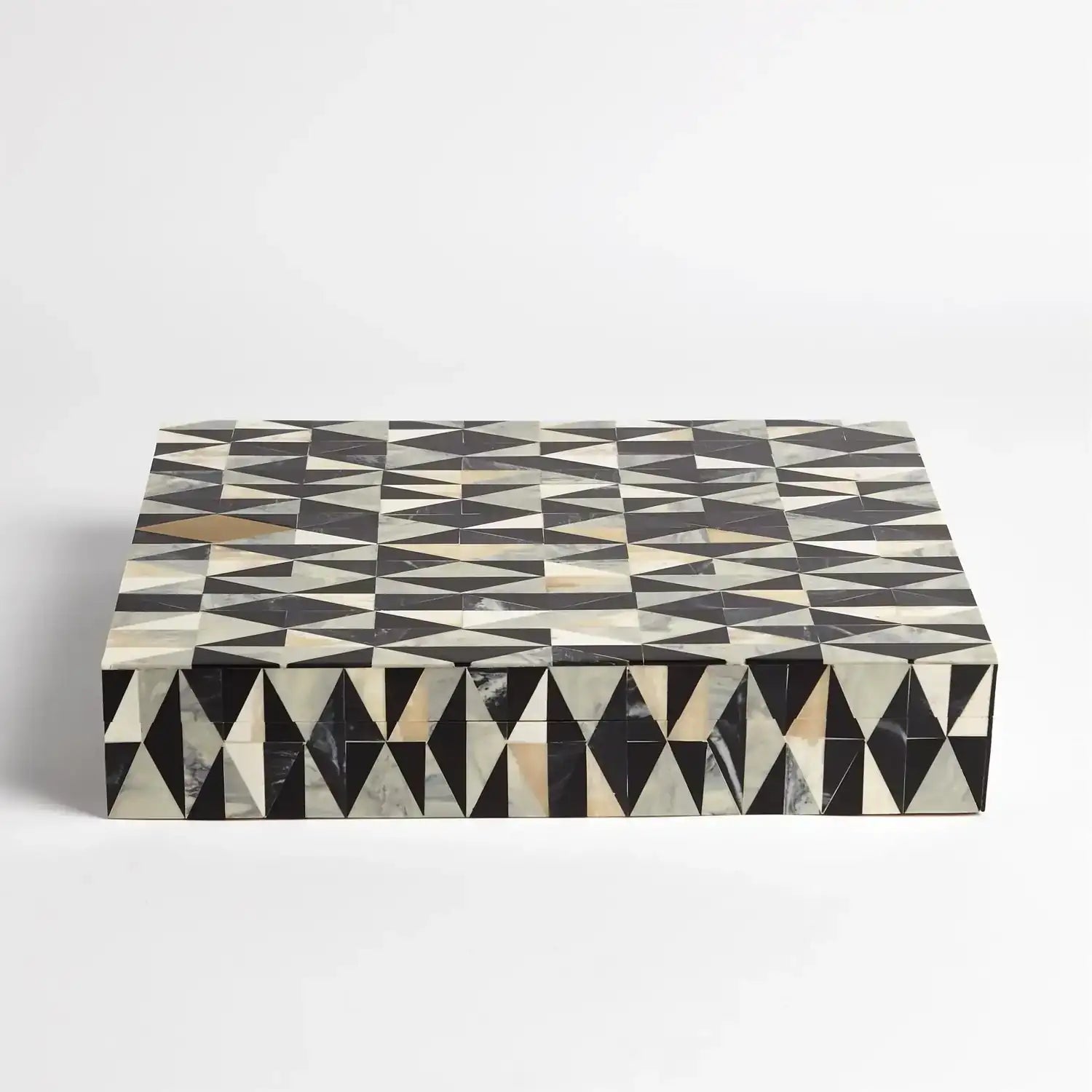 GLOBAL VIEWS BRASS DIAMOND BOX - Decorative Accents