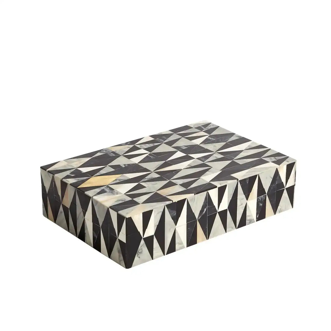 GLOBAL VIEWS BRASS DIAMOND BOX - Decorative Accents