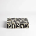 GLOBAL VIEWS BRASS DIAMOND BOX - Decorative Accents