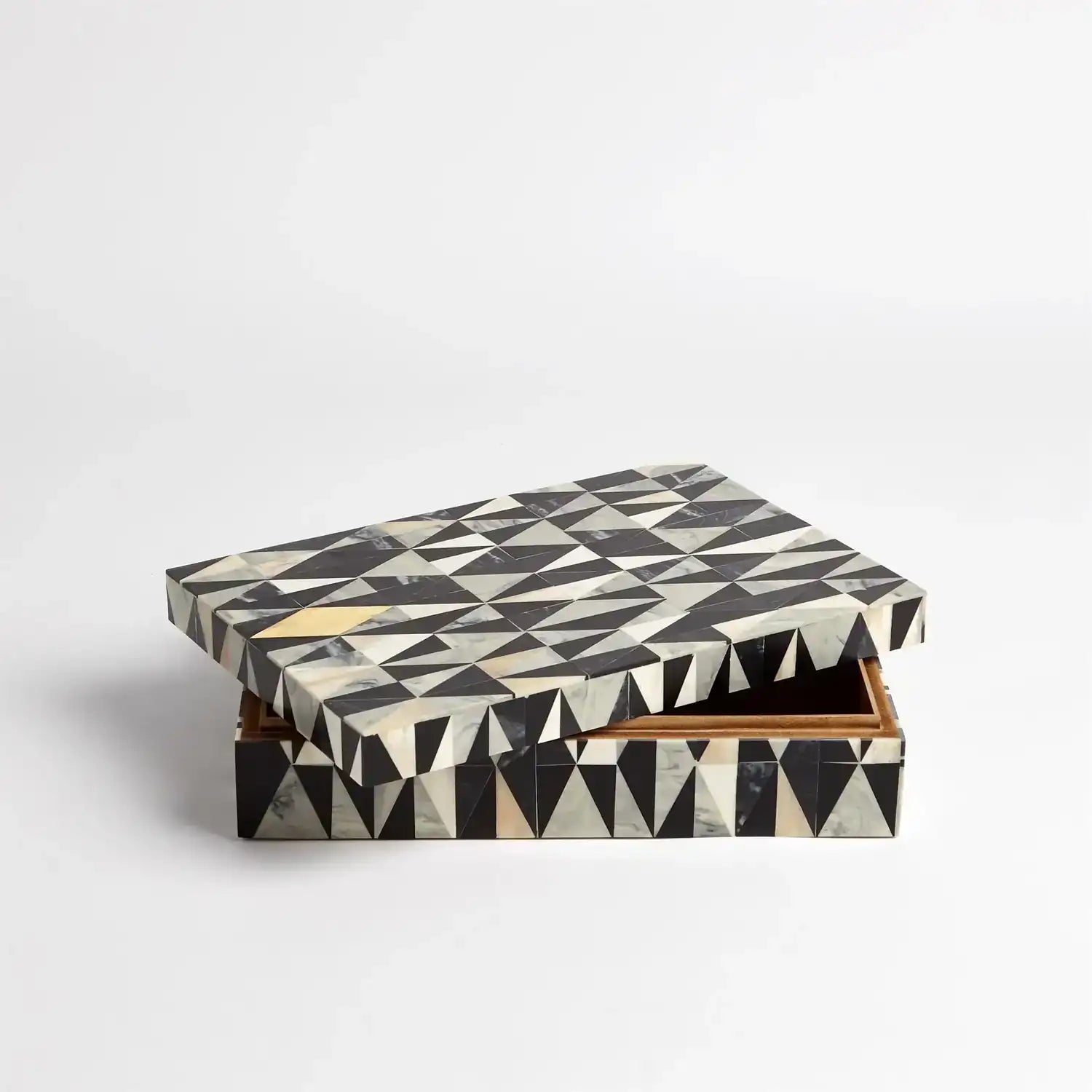 GLOBAL VIEWS BRASS DIAMOND BOX - Decorative Accents