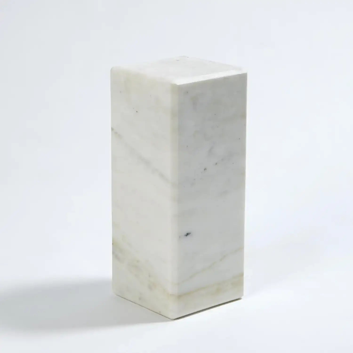 GLOBAL VIEWS 5" MARBLE MINI PEDESTAL/RISER - Decorative Accents