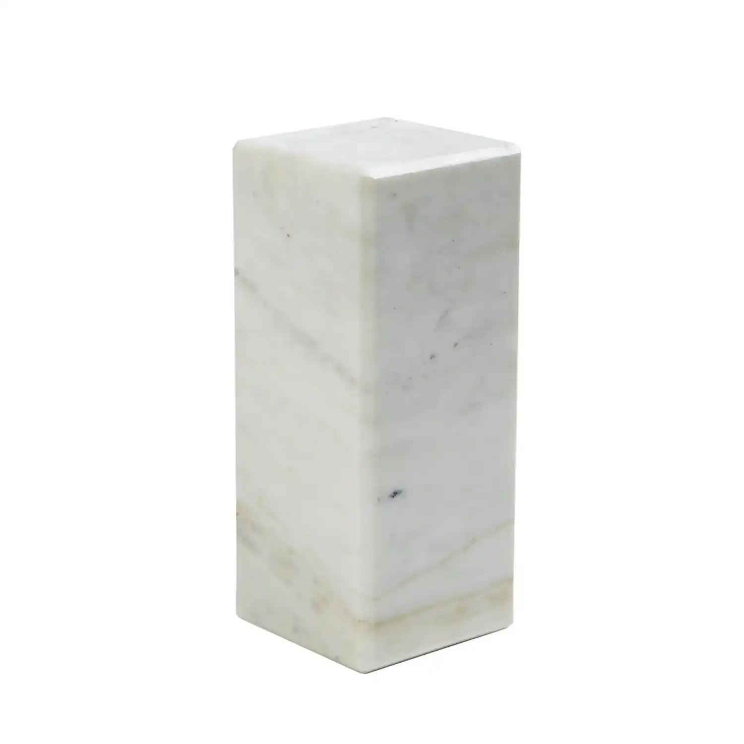GLOBAL VIEWS 5" MARBLE MINI PEDESTAL/RISER - Decorative Accents