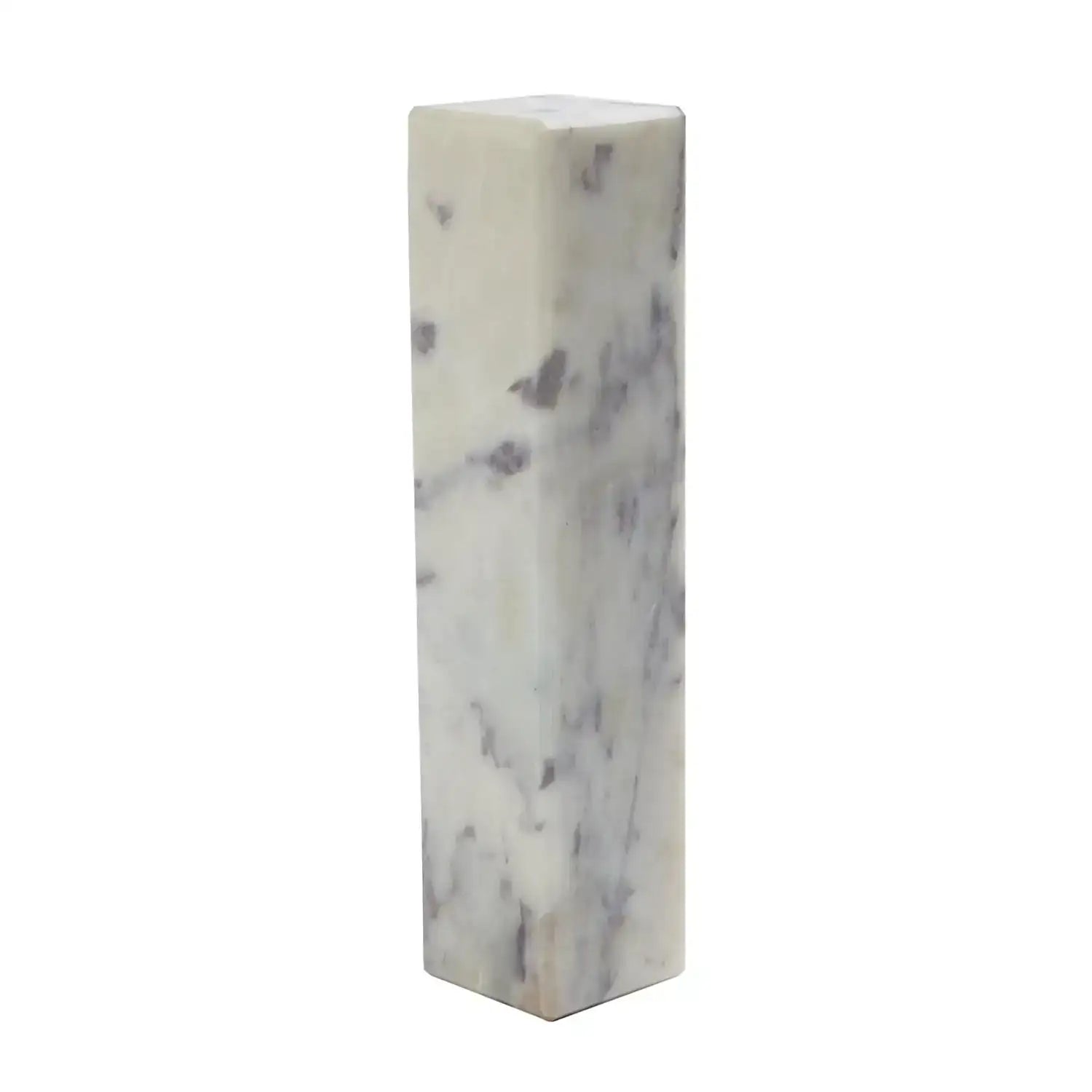 GLOBAL VIEWS 4" MARBLE MINI PEDESTAL/RISER - Decorative Accents