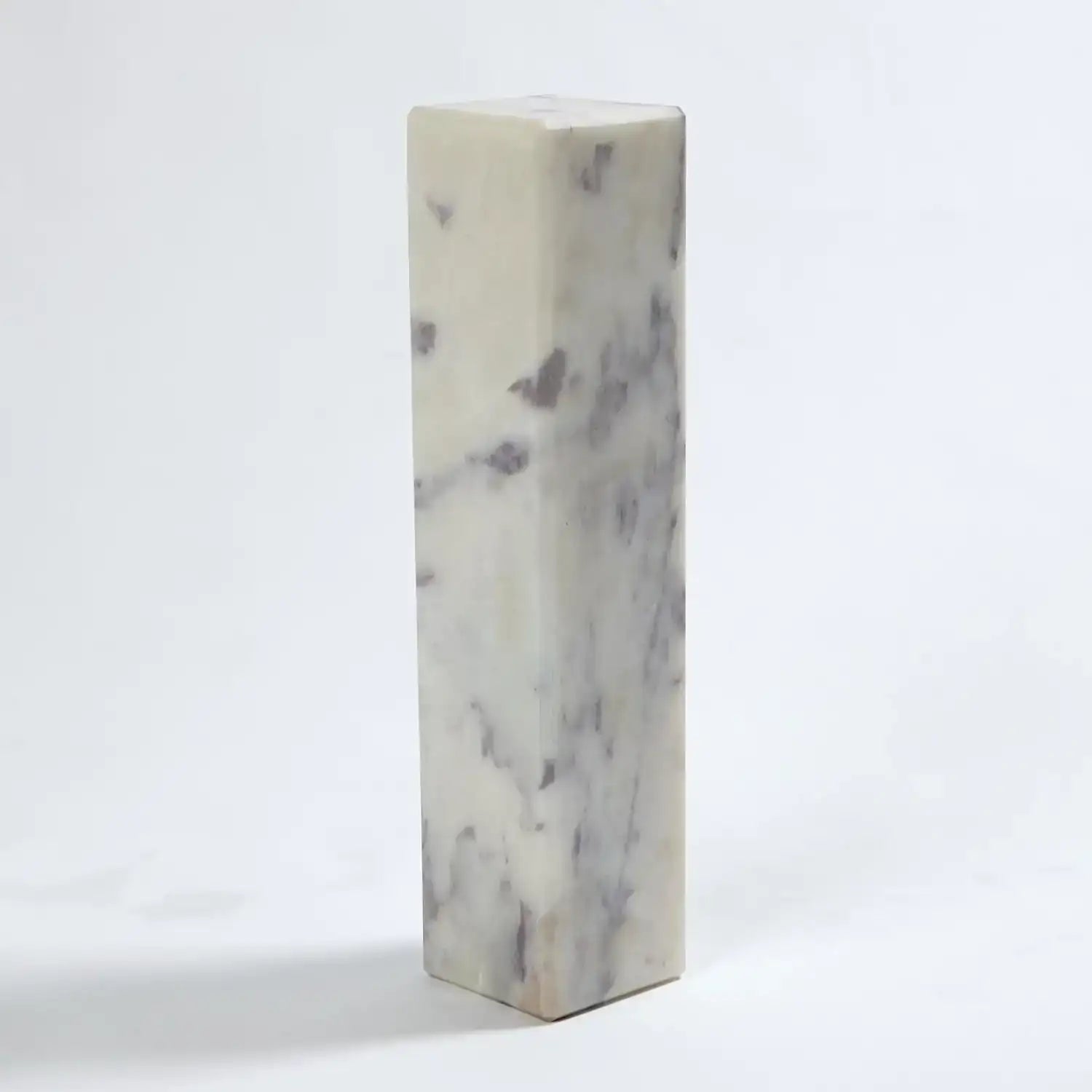 GLOBAL VIEWS 4" MARBLE MINI PEDESTAL/RISER - Decorative Accents