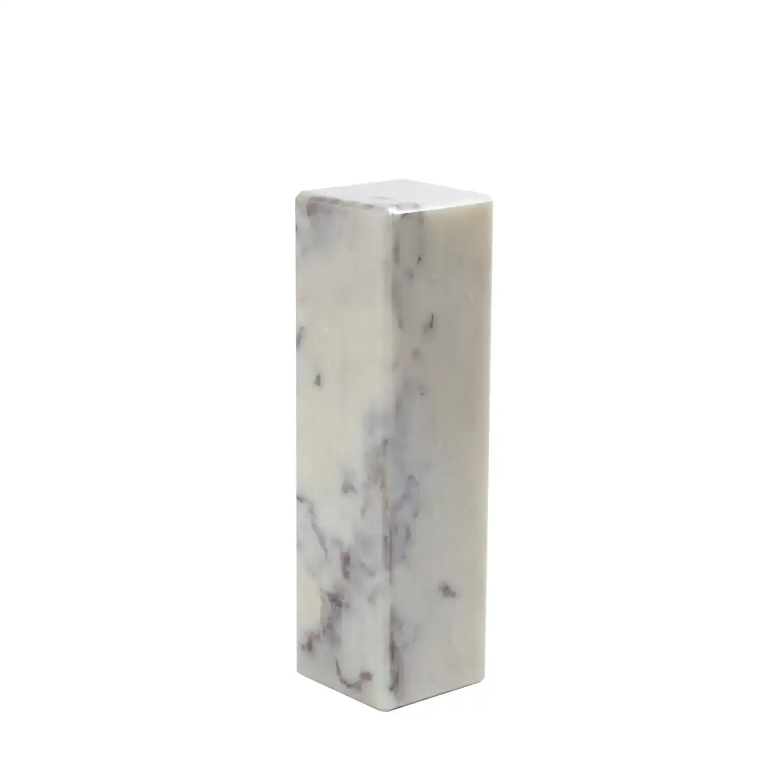 GLOBAL VIEWS 4" MARBLE MINI PEDESTAL/RISER - Decorative Accents