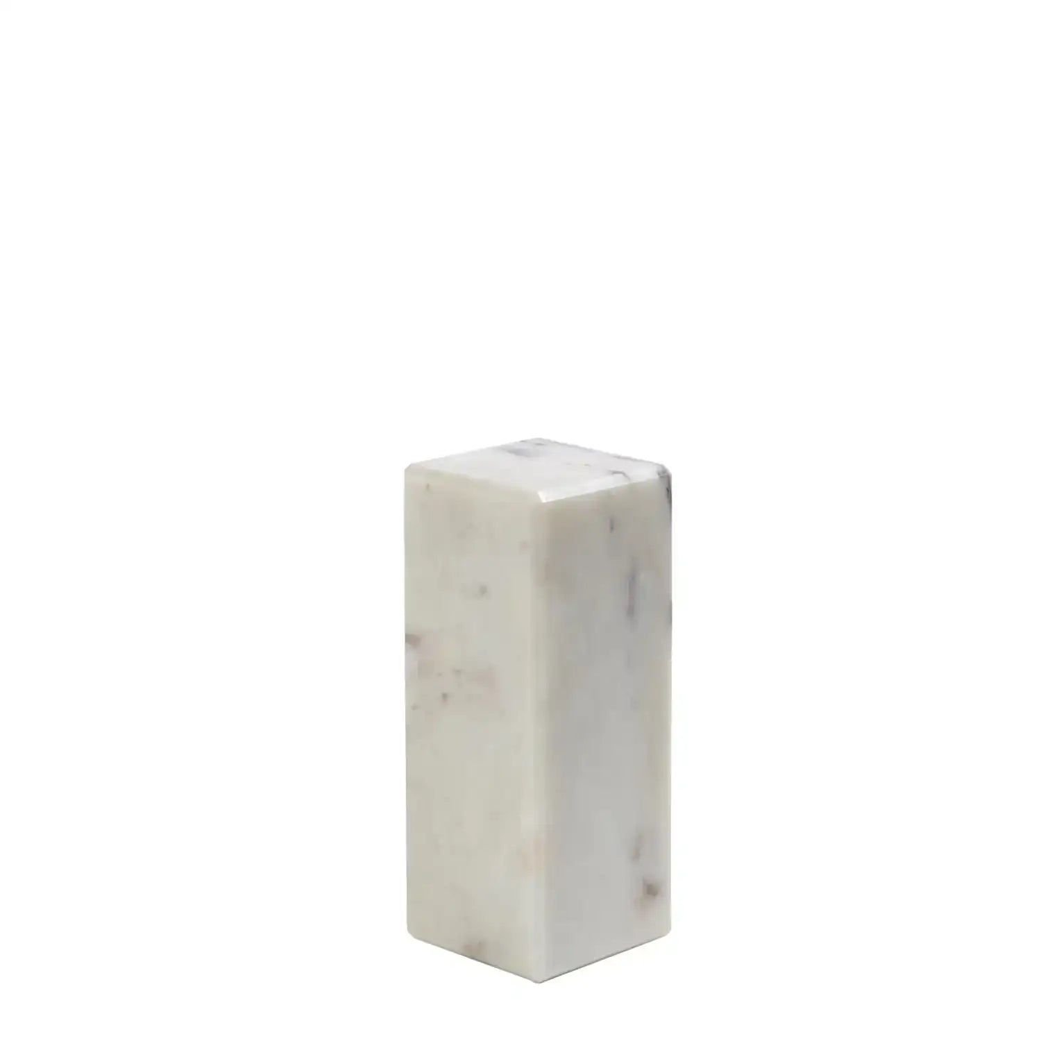 GLOBAL VIEWS 4" MARBLE MINI PEDESTAL/RISER - Decorative Accents
