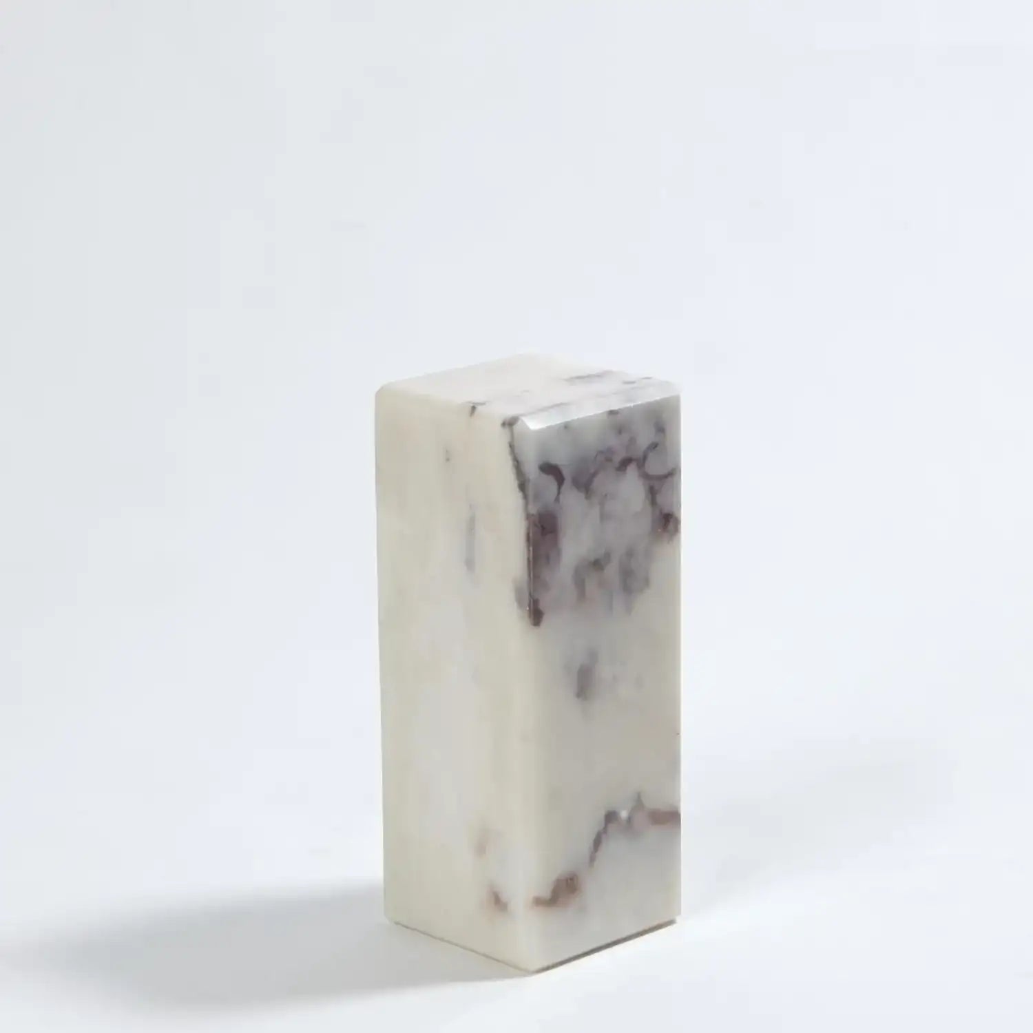 GLOBAL VIEWS 4" MARBLE MINI PEDESTAL/RISER - Decorative Accents